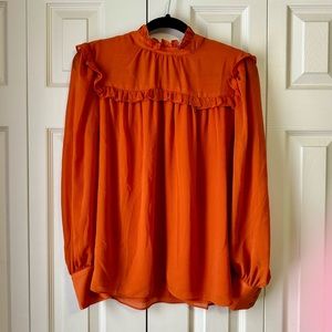 *LAST CALL* Ann Taylor Ruffle Yoke Top